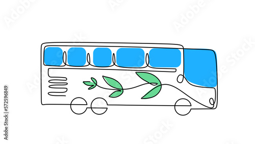 One line drawing of electri...