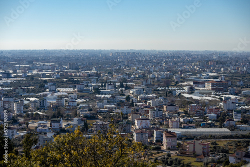 View of the city from the top of the mountain