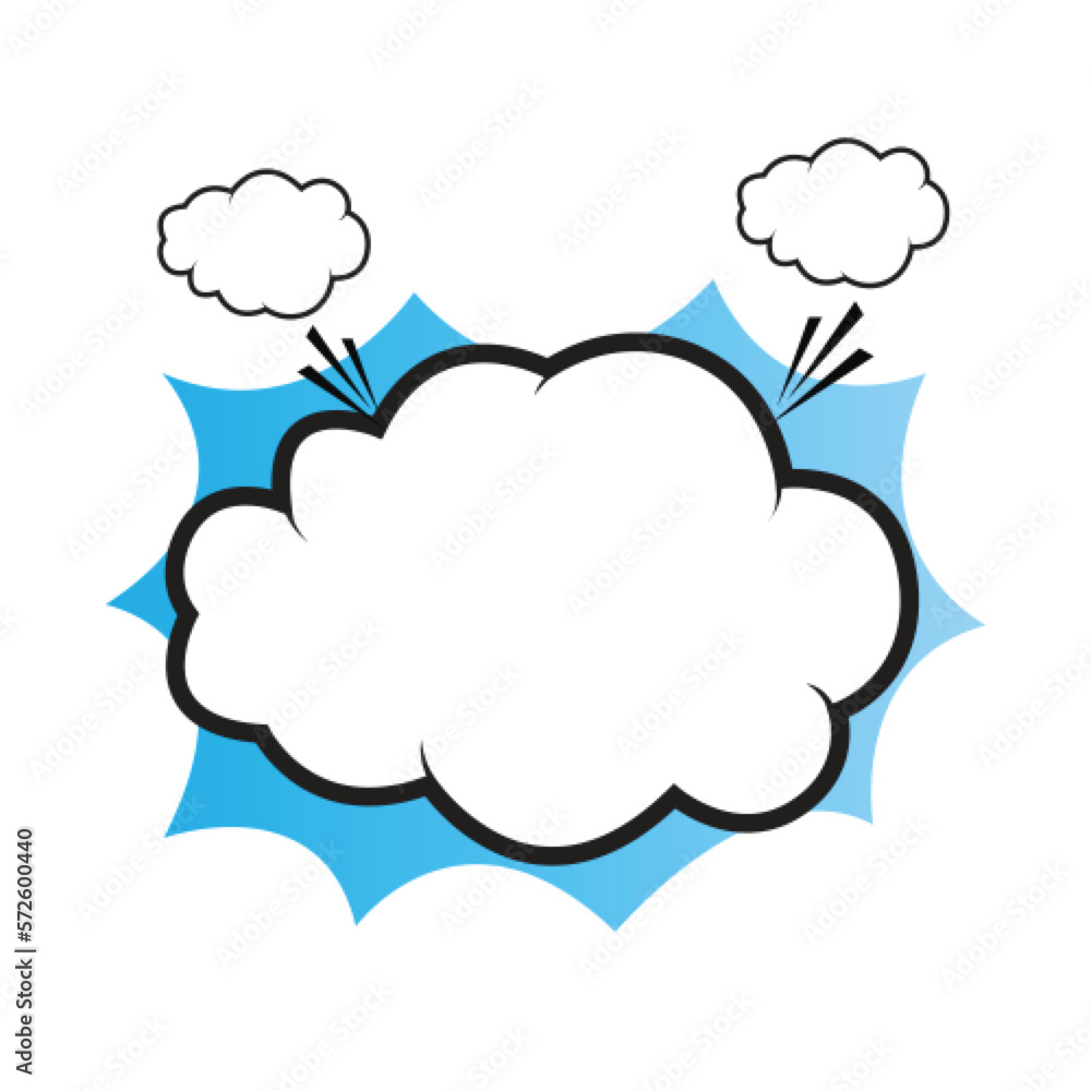 comic cloud retro ilustration comic cloud retro ilustration