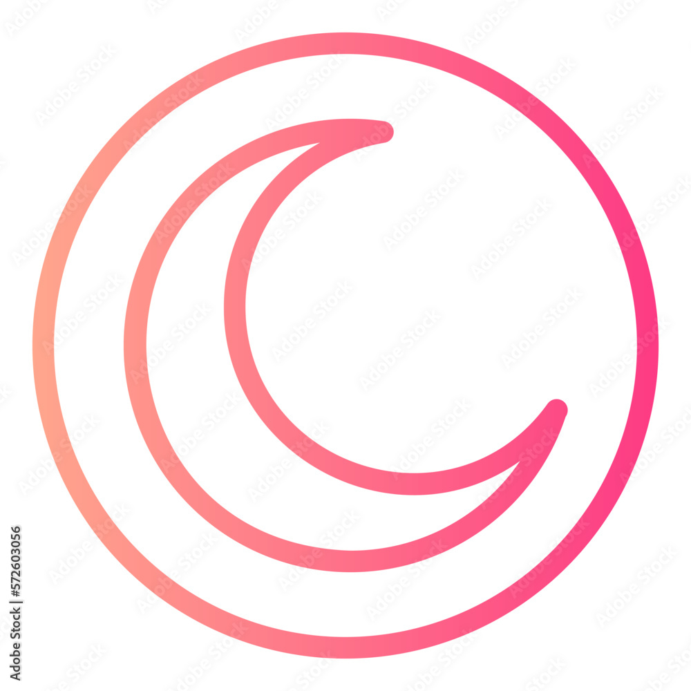 moon gradient icon