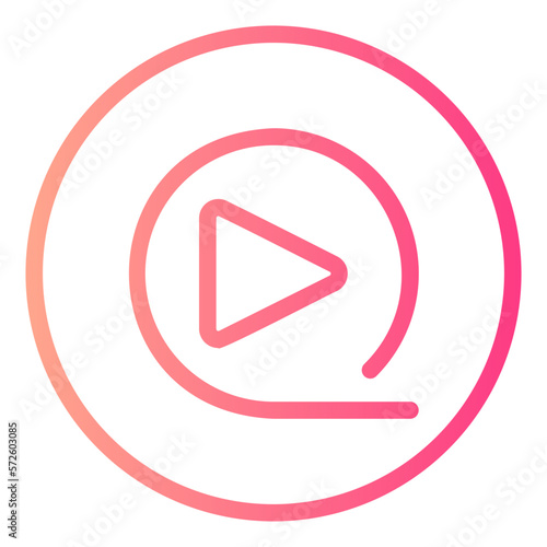 play gradient icon Free Download play gradient icon - GFXLoad