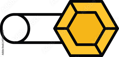 jewelry pin Vector Icon