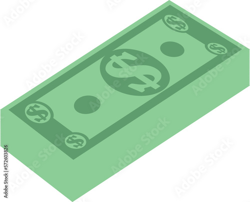 Dollar note or money vector image or clip art