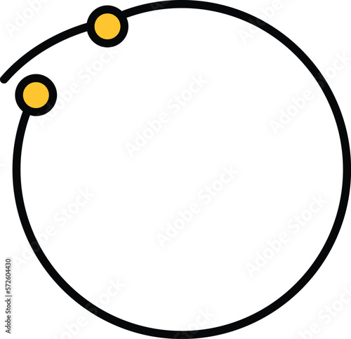 earring hoop Vector Icon