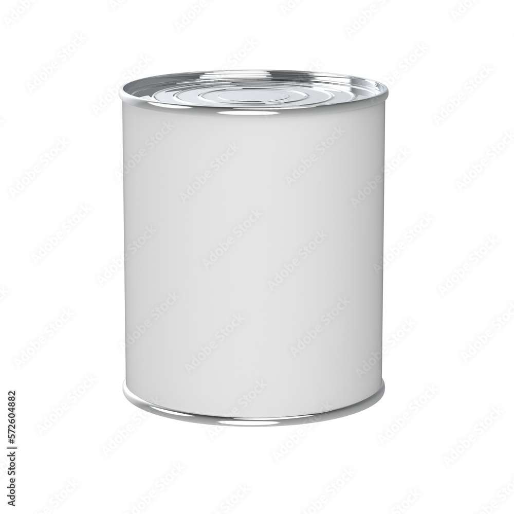 Tin can isolated on white Tin can isolated on white