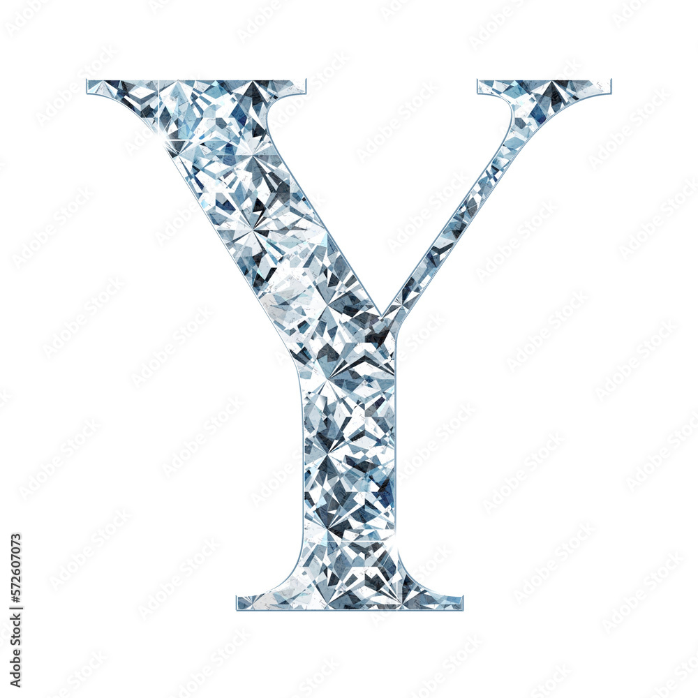 Obraz premium Shining Diamonds Alphabet or Font Set for luxurious and elegant design. Letters in uppercase and lowercase. Part of a set with numbers, punctuation marks and symbols.