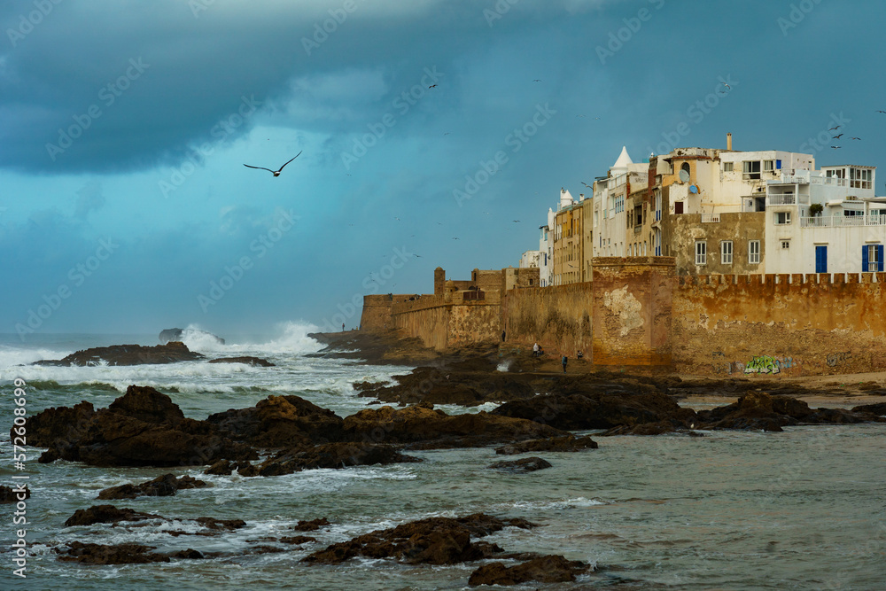 Morocco. Essaouira. View of the ramparts and the Medina Morocco. Essaouira. View of the ramparts and the Medina