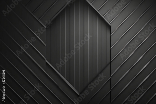 Dark carbon grey geometric background with stripes, and lines, minimalistic style