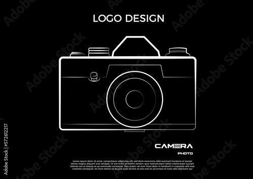Logo design photo camera 