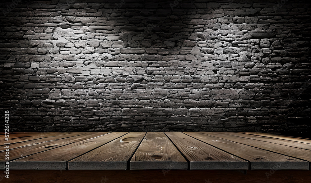 Empty Rustic Wood table / wooden / with blurred soft light restaurant ...