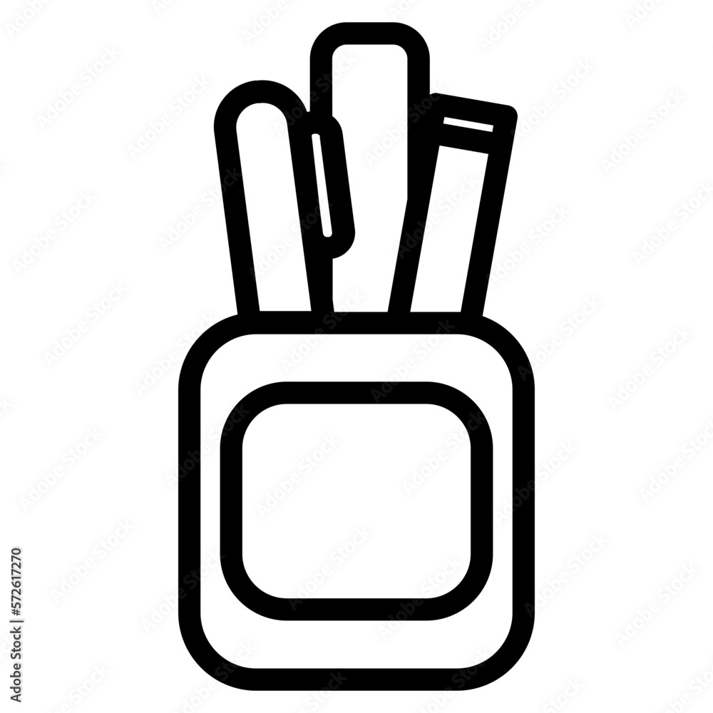 pencil case line icon pencil case line icon