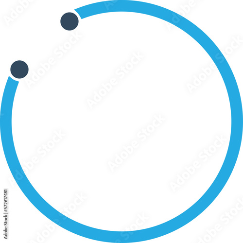 earring hoop Vector Icon