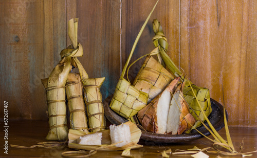 Ketupat on Eid Mubarok Is Traditional Food From Indonesian