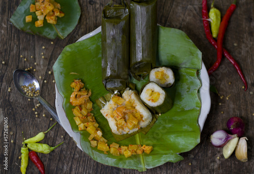 Ketupat on Eid Mubarok Is Traditional Food From Indonesian