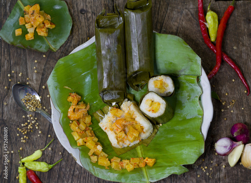 Ketupat on Eid Mubarok Is Traditional Food From Indonesian