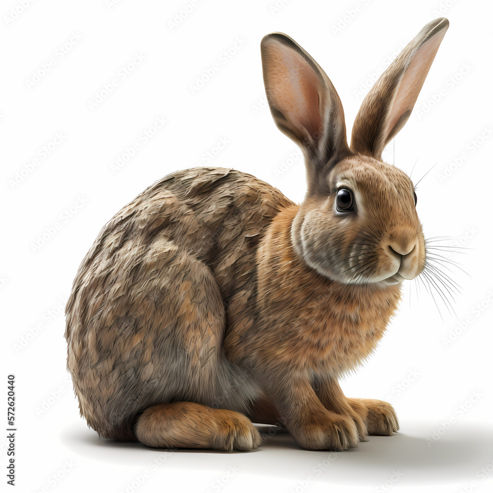 Obraz premium rabbit isolated on white background
