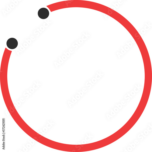 earring hoop Vector Icon
