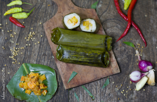 Ketupat on Eid Mubarok Is Traditional Food From Indonesian
