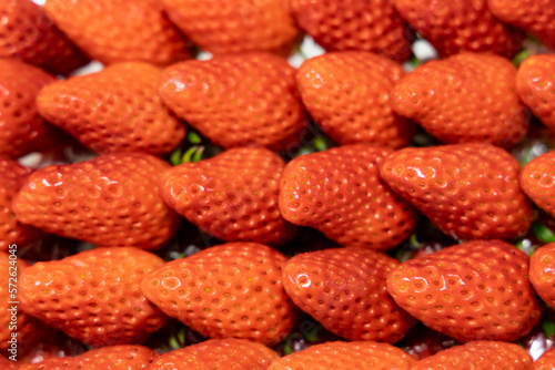 red ripe delicious red strawberries