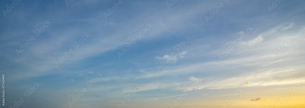 sunset sky and clouds