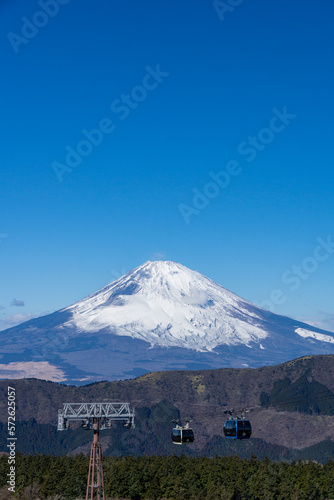 【箱根】大涌谷から富士山を望む
