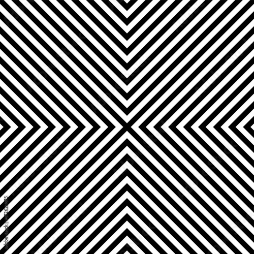 Black and white cross stripes fabric pattern background vector. X alphabet letter seamless pattern. Wall and floor ceramic tiles.