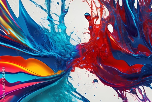 abstract background with splashes-Generate AI