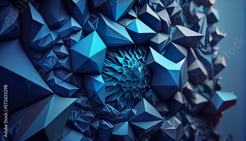 blue crystal wallpaper