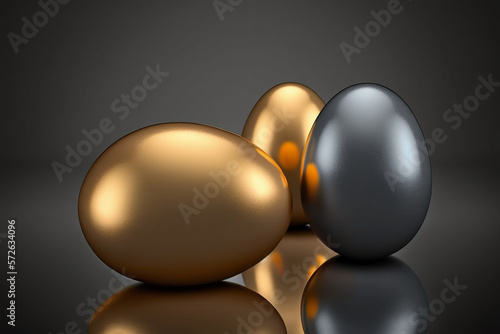 Easter Eggs created with Generative AI.