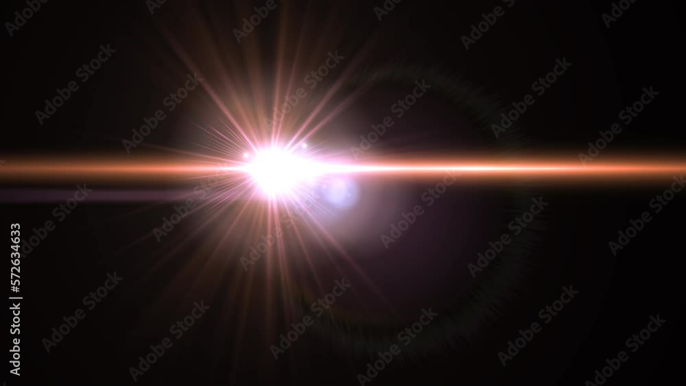 Optical lens flare effect on black background Optical lens flare effect on black background