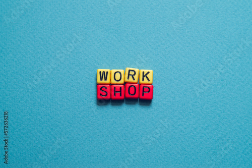 Workshop - word concept on cubes, text