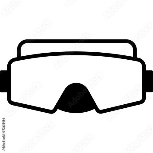 Goggles Vector Icon fully editable
