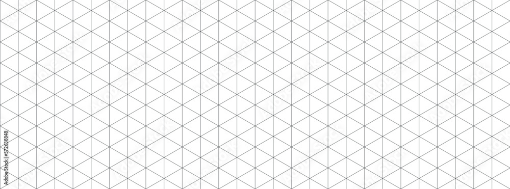 Black isometric grid graph paper background. Seamless pattern guide background. Desigh for engineering or mechanical layout drawing. Vector illustration