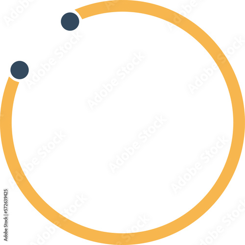 earring hoop Vector Icon
