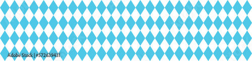 bavarian pattern for oktoberfest. german blue rhombus texture. Vector illustration