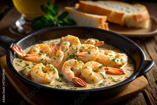 delicious creamy shrimp
