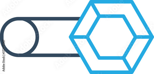 jewelry pin Vector Icon
