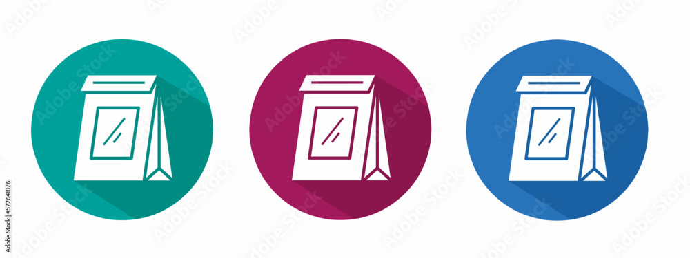 Icon for paper plastic vector illustration in flat. Icon for paper plastic vector illustration in flat.