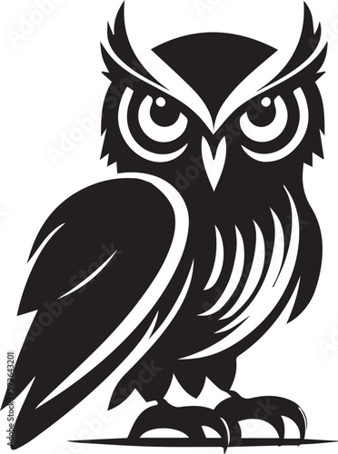 Owl bird logo, owl line art template design inspiration. Logo Vector icon template