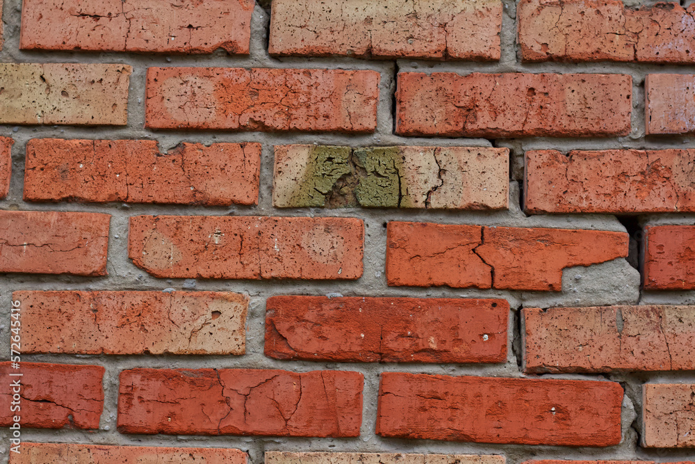 Background of an old red brick wall Background of an old red brick wall