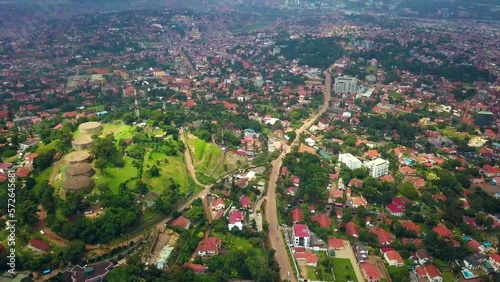 Aerial View Of Muyenga Tank Hill In Kampala, Uganda. photo