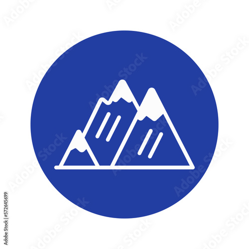 Mountain landscape Vector Icon fully editable

