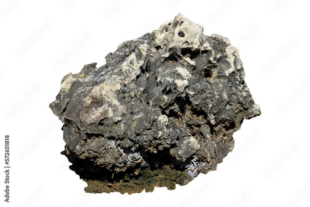 one rock isolated on white background. one rock isolated on white background.