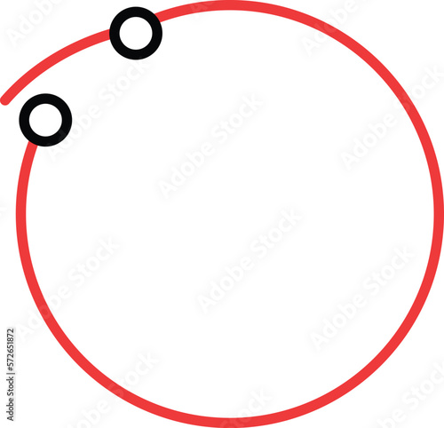 earring hoop Vector Icon
