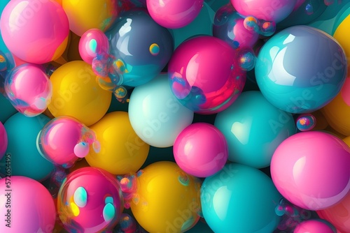 colorful balloons on the background-Generate AI