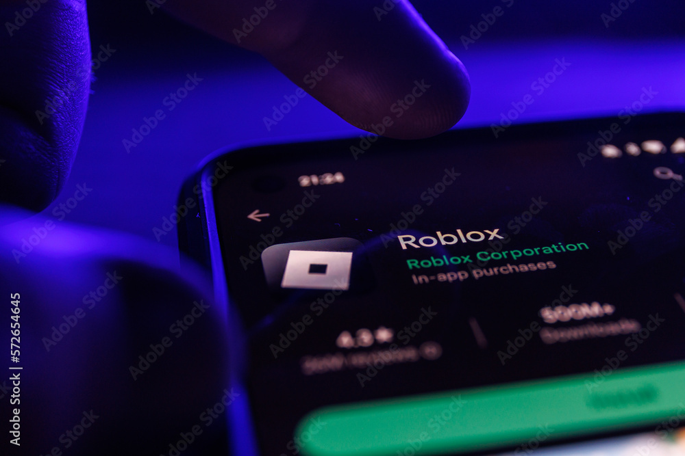 Roblox App Store. Close Up of Smartphone with Roblox Application Editorial  Photo - Image of gaming, digital: 212097366