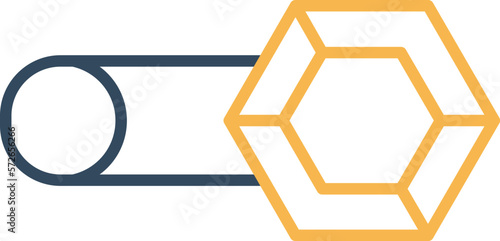 jewelry pin Vector Icon
