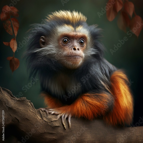 Callimico goeldii Monkey Generative AI