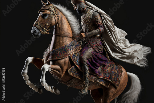 Reviving Ancient Arab Warriors through Generative AI: Historical Military Characters Set © jambulart