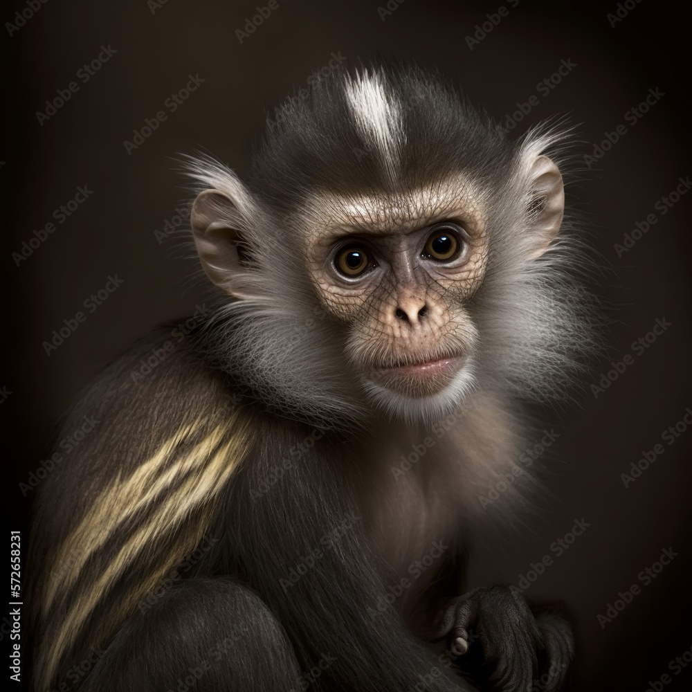 Saguinus bicolor Monkey Generative AI Saguinus bicolor Monkey Generative AI